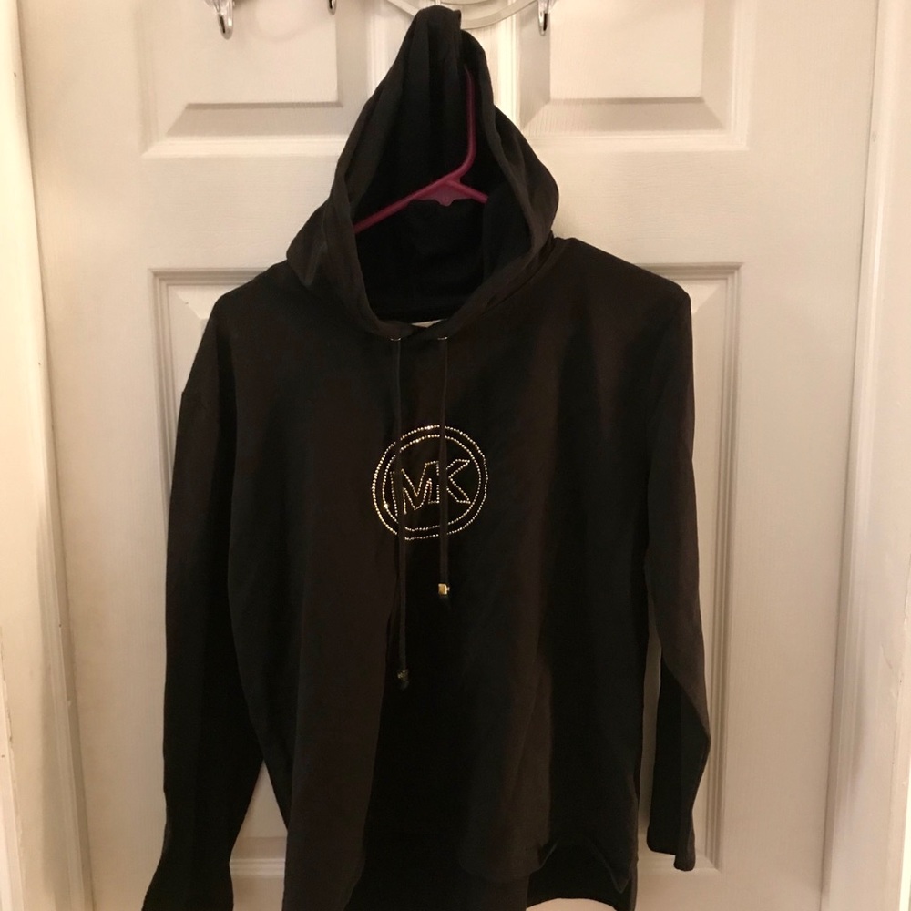 Michael Kors hoodie- gold rhinestones